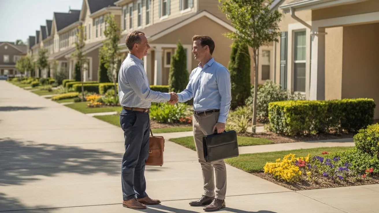 Two business owners building relationships