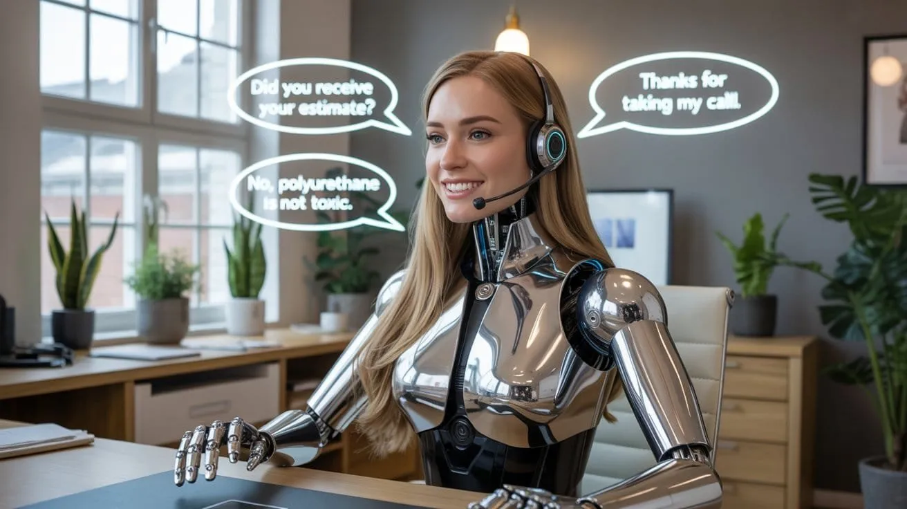 A friendly AI customer service agent